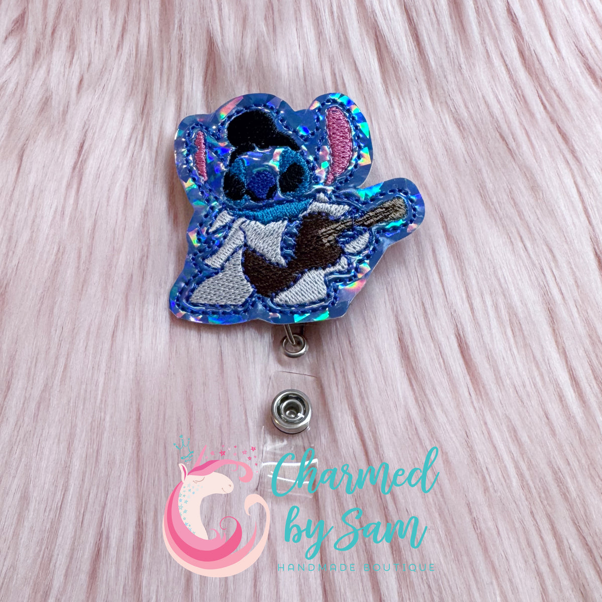 Elvis Stitch Badge Reel