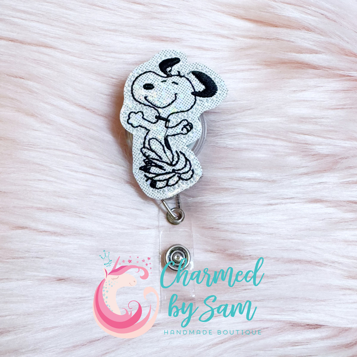 Dancing Snoopy Badge Reel