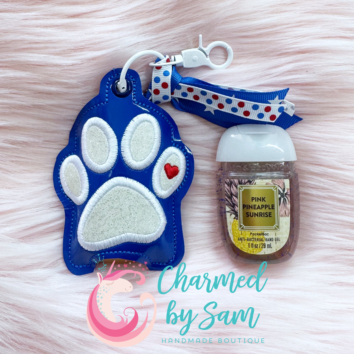 Paw Print Sanitizer Holder