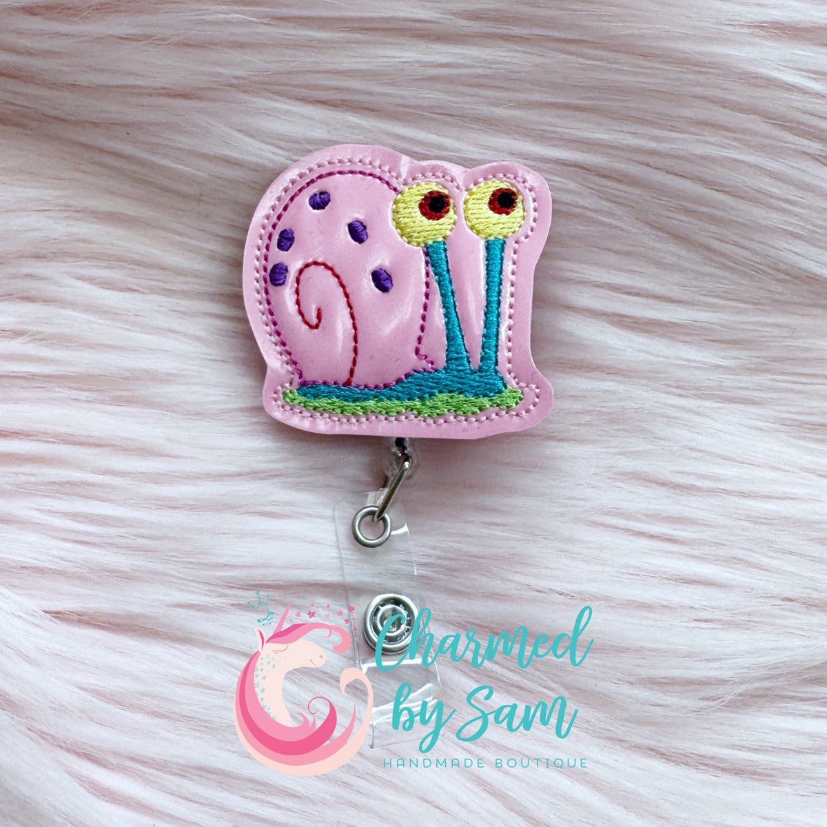 Gary the Cat Snail Badge Reel