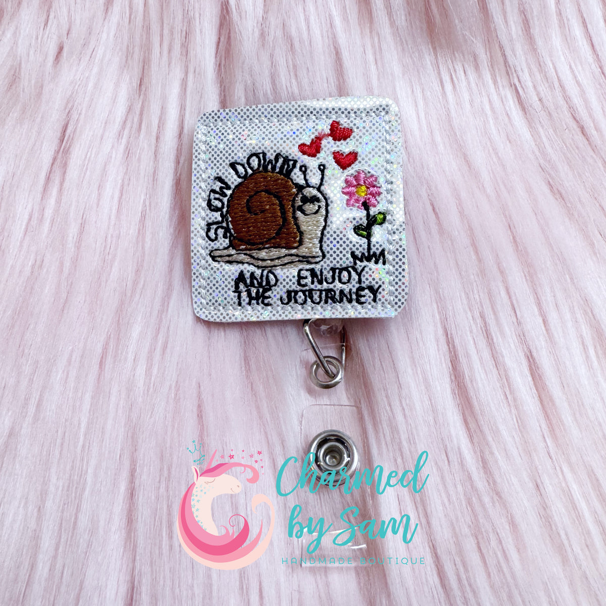 Slow Down and Enjoy the Journey Snail Badge Reel