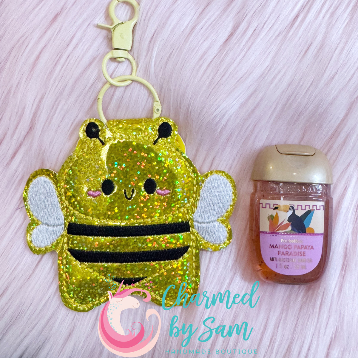 Bumble Bee Sanitizer Holder